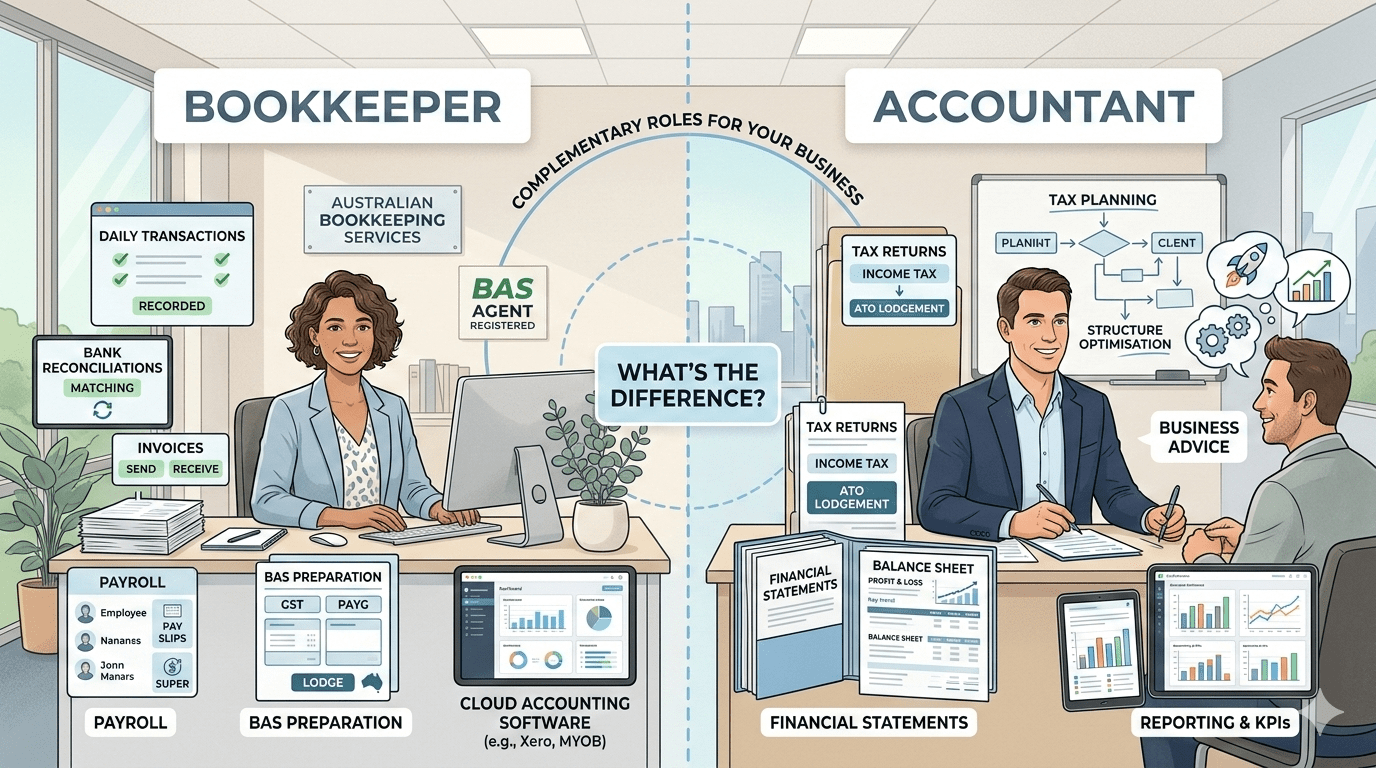 Bookkeeper vs Accountant, What's the Difference?